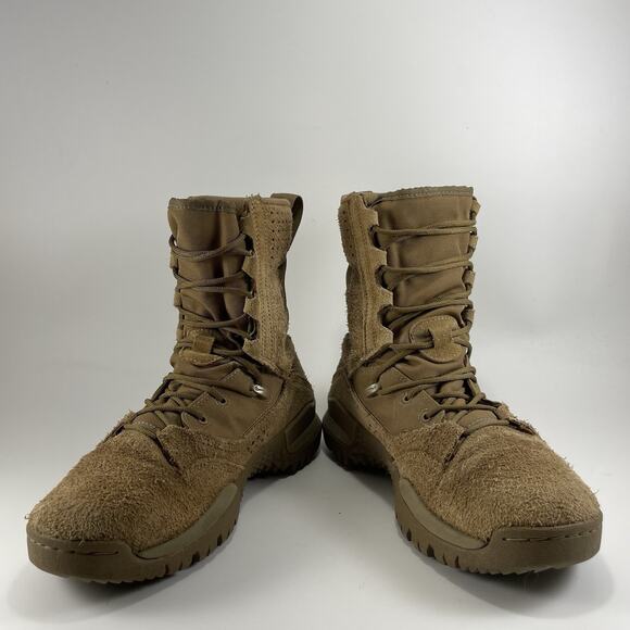 Nike SFB Field Tan Leather Tactical Boot Men Size 6 Coyote AQ1202-900 Combat - Picture 2 of 11